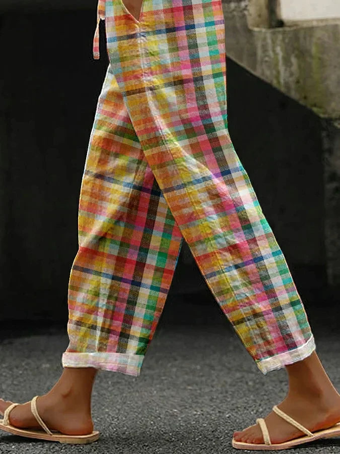 Michelle™ | Comfortable Plaid Pants