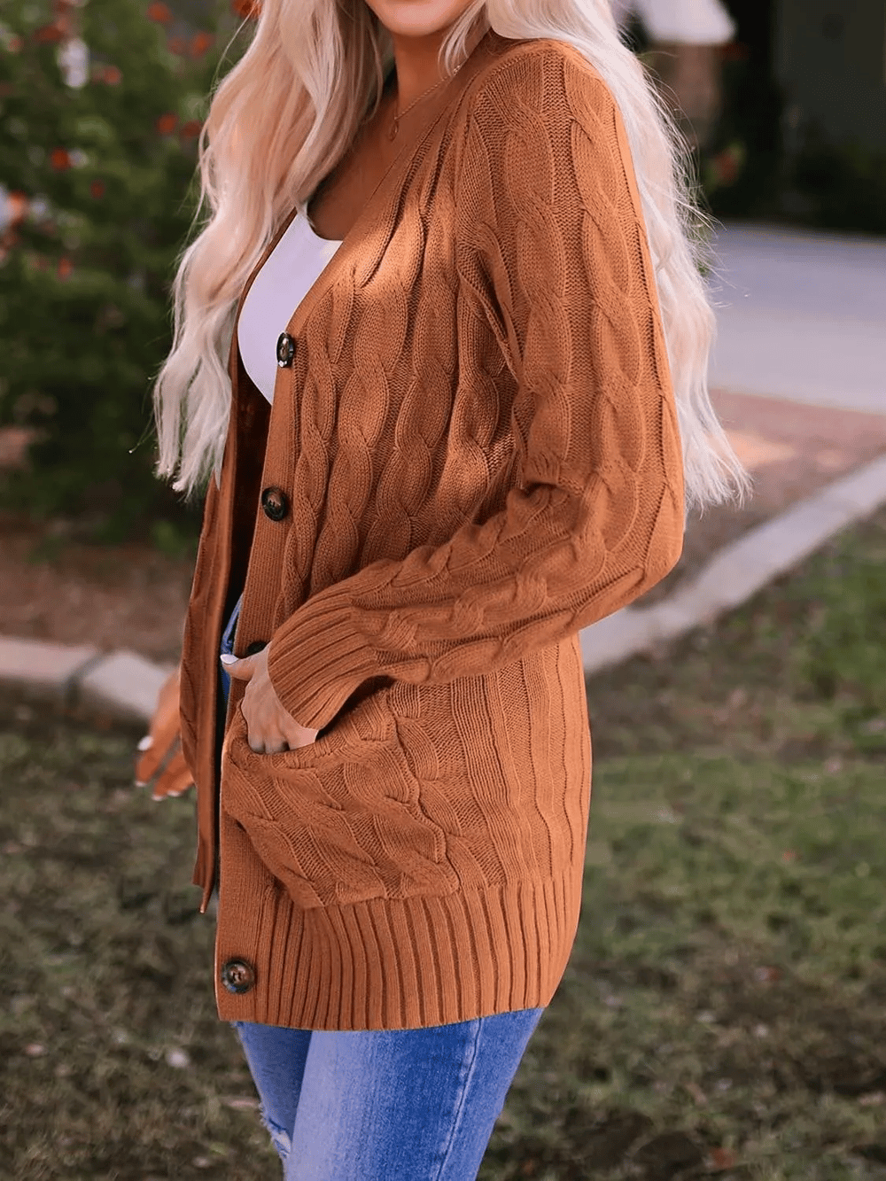 Claudia™ | Cozy Cable Knit Cardigan