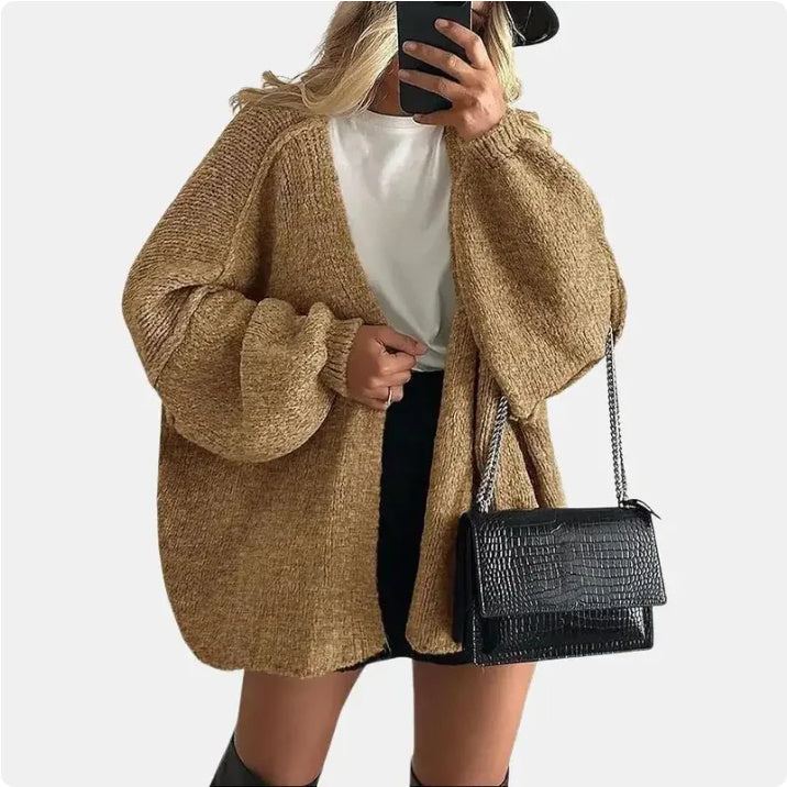 CozyChic™ | Oversized Lantern Sleeve Cardigan