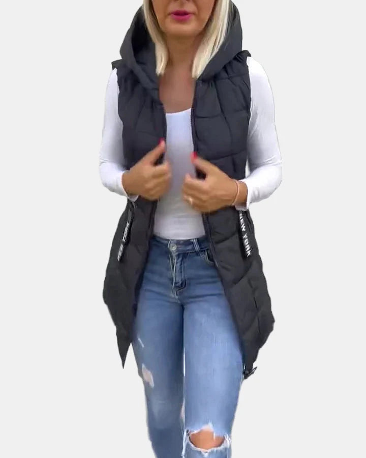 Solene | Sleeveless Padded Coat