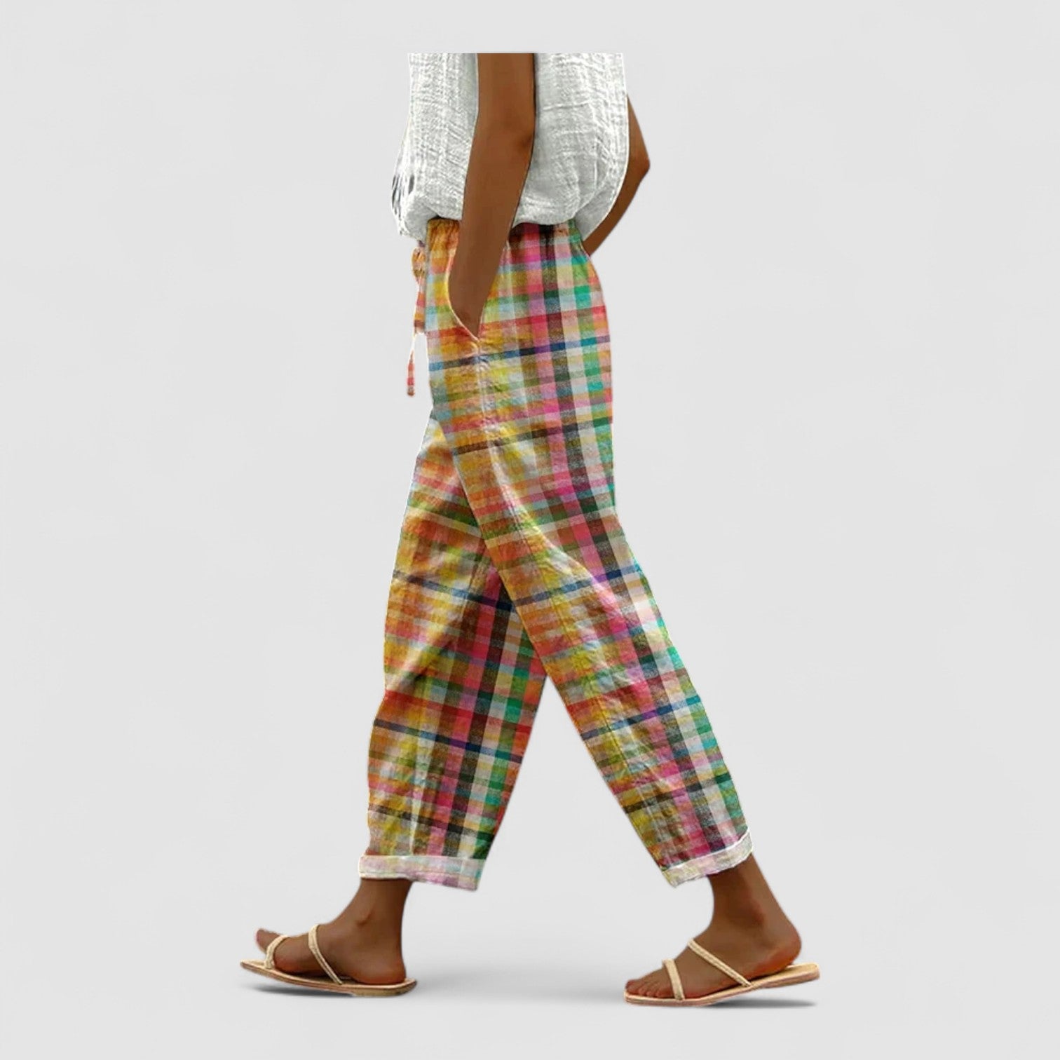 Michelle™ | Comfortable Plaid Pants