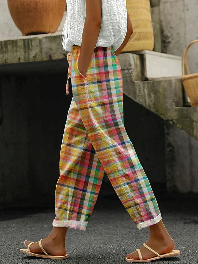 Michelle™ | Comfortable Plaid Pants