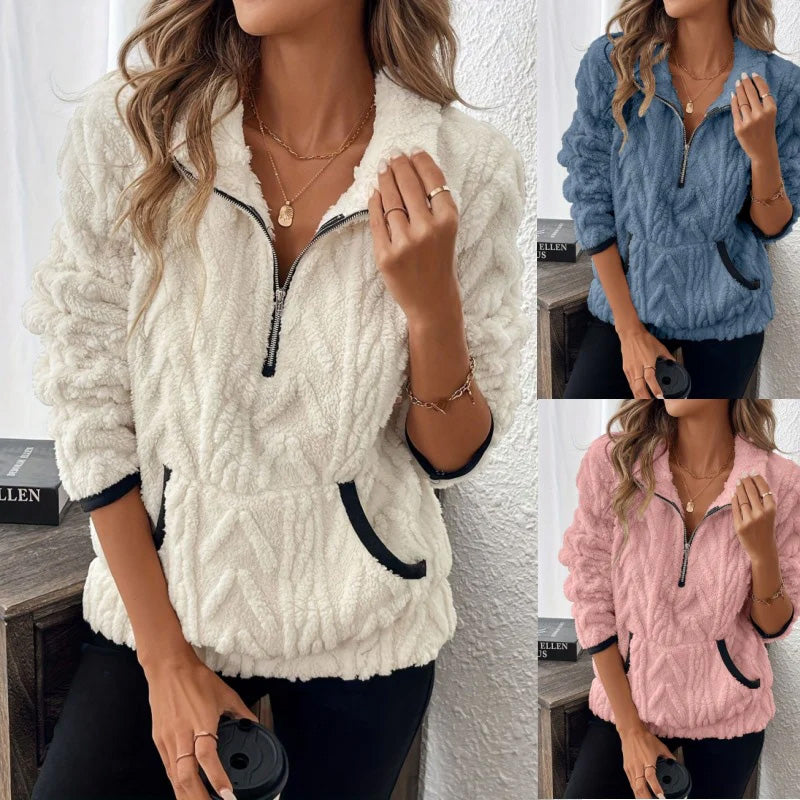 Lisbeth | Soft Half-Zip Fleece Sweater