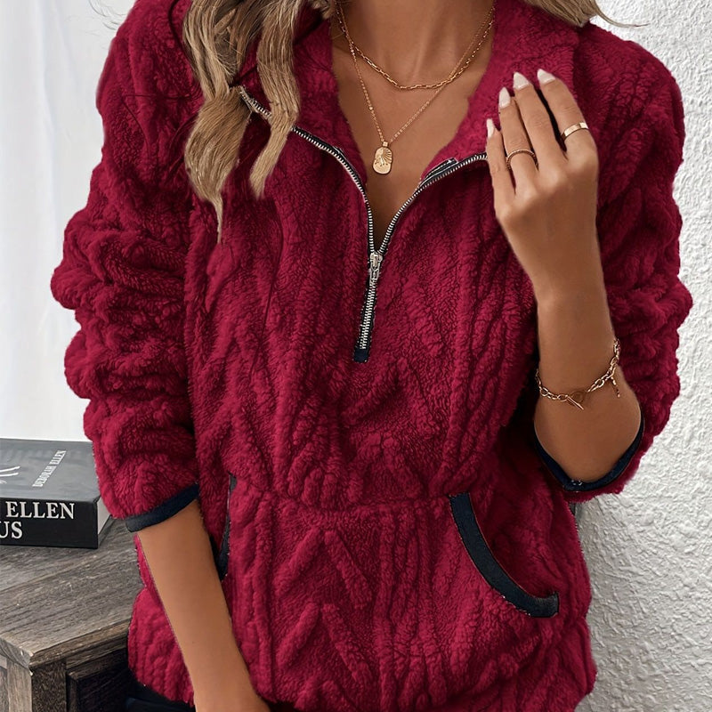 Lisbeth | Soft Half-Zip Fleece Sweater